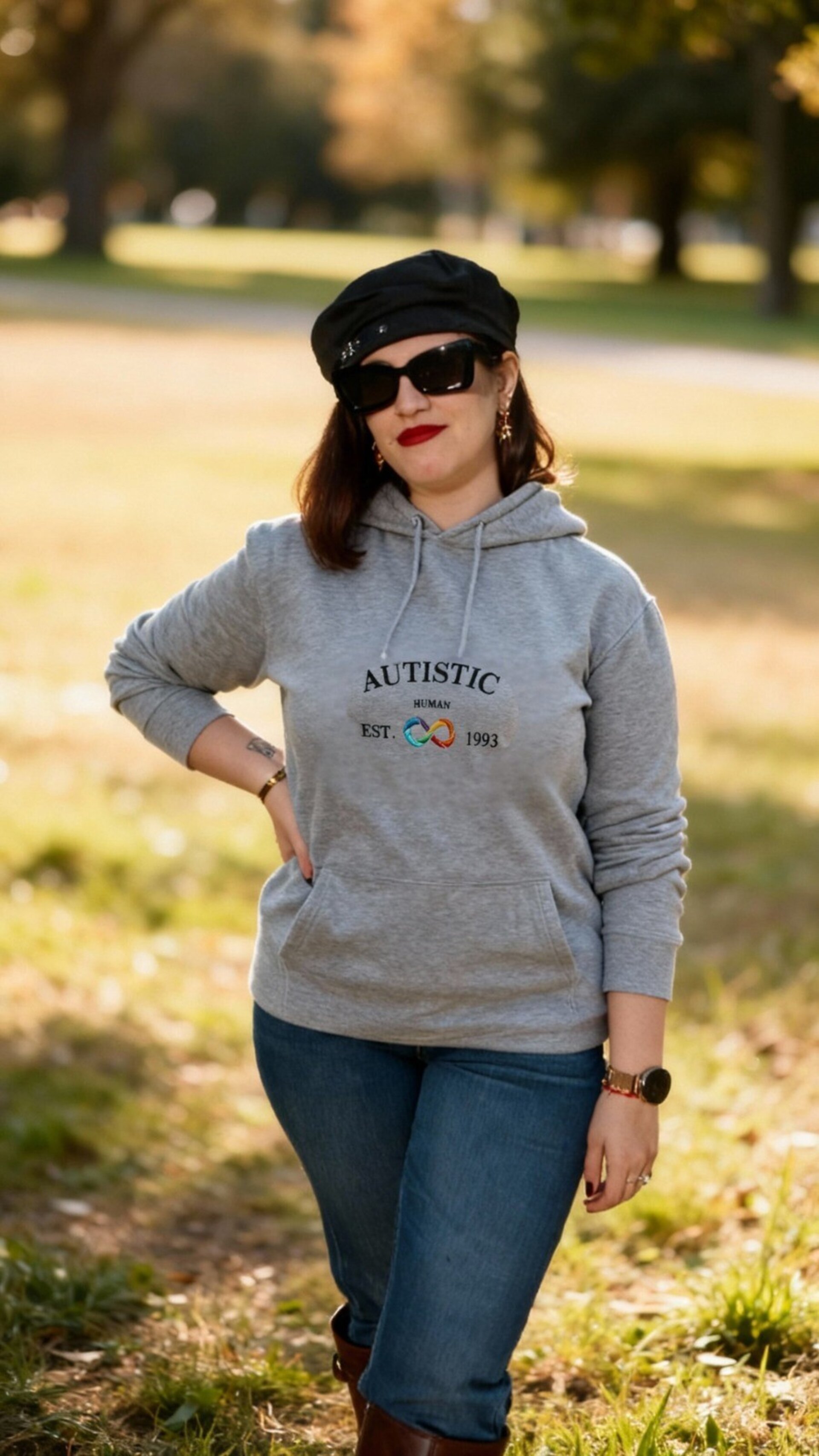 Sudadera AUTISTIC UNIVERSITY (bolsillo canguro) - 1