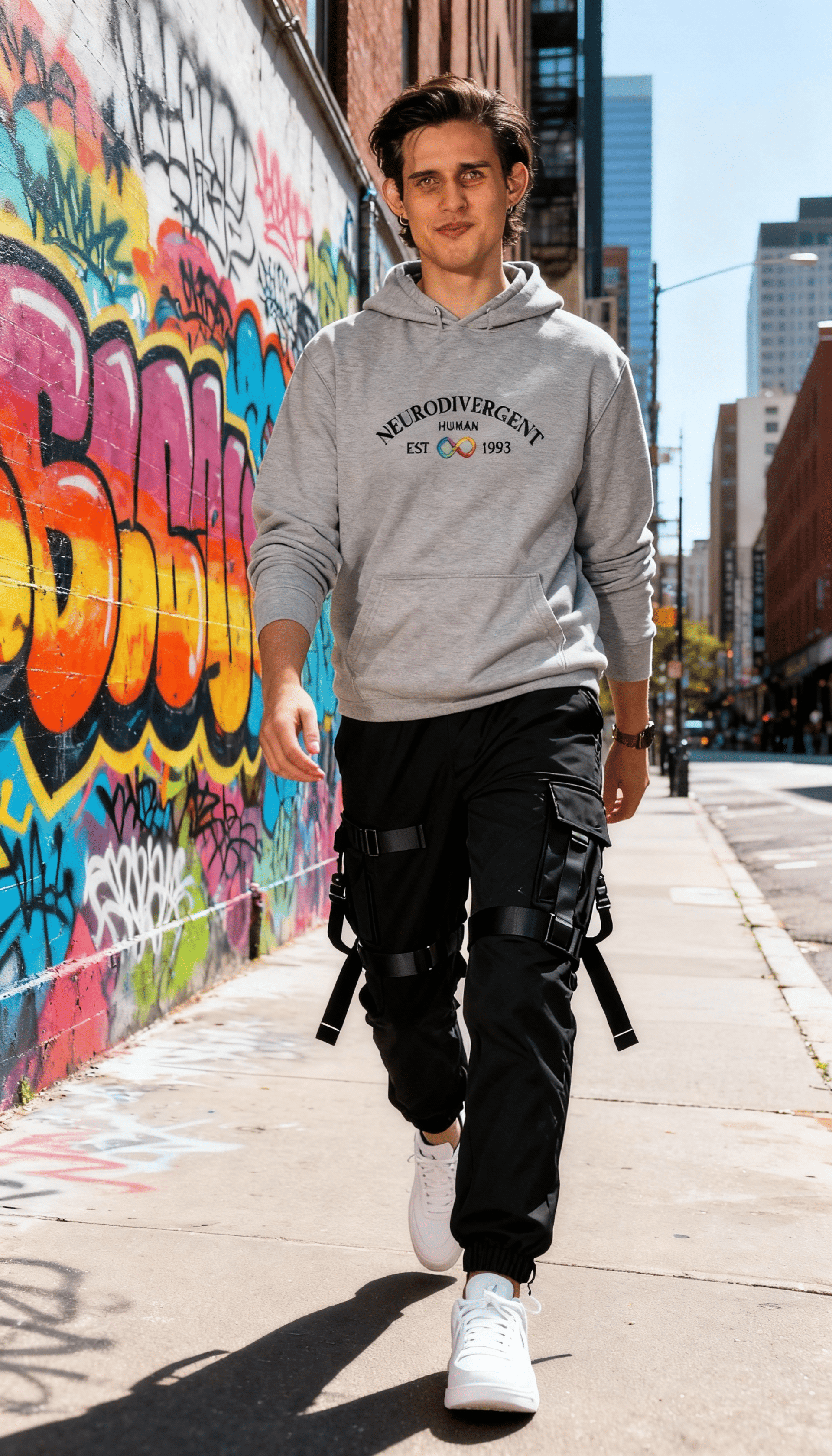 Sudadera NEURODIVERGENT UNIVERSITY (bolsillo canguro) - 3